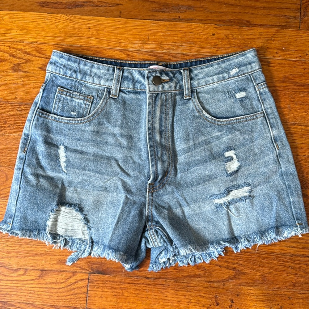 3/$20 Pink Lily High Rise Jean Shorts - Size 28